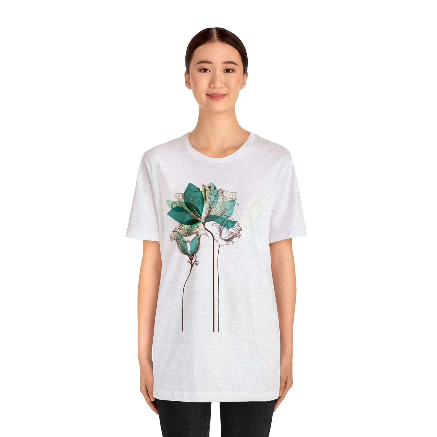 Floral Unisex Jersey Short Sleeve Tee