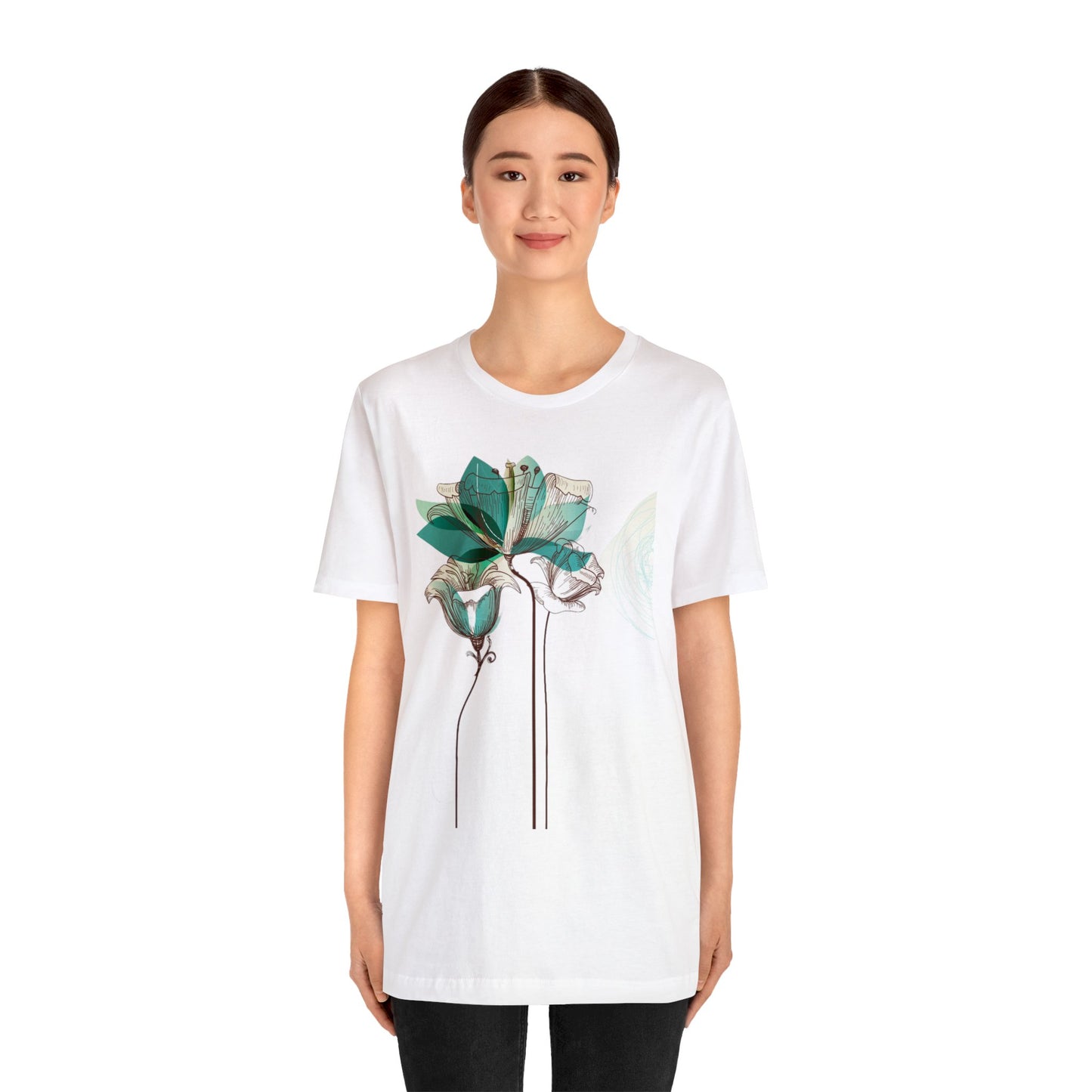 Floral Unisex Jersey Short Sleeve Tee