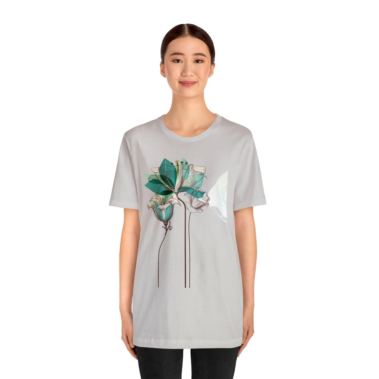 Floral Unisex Jersey Short Sleeve Tee