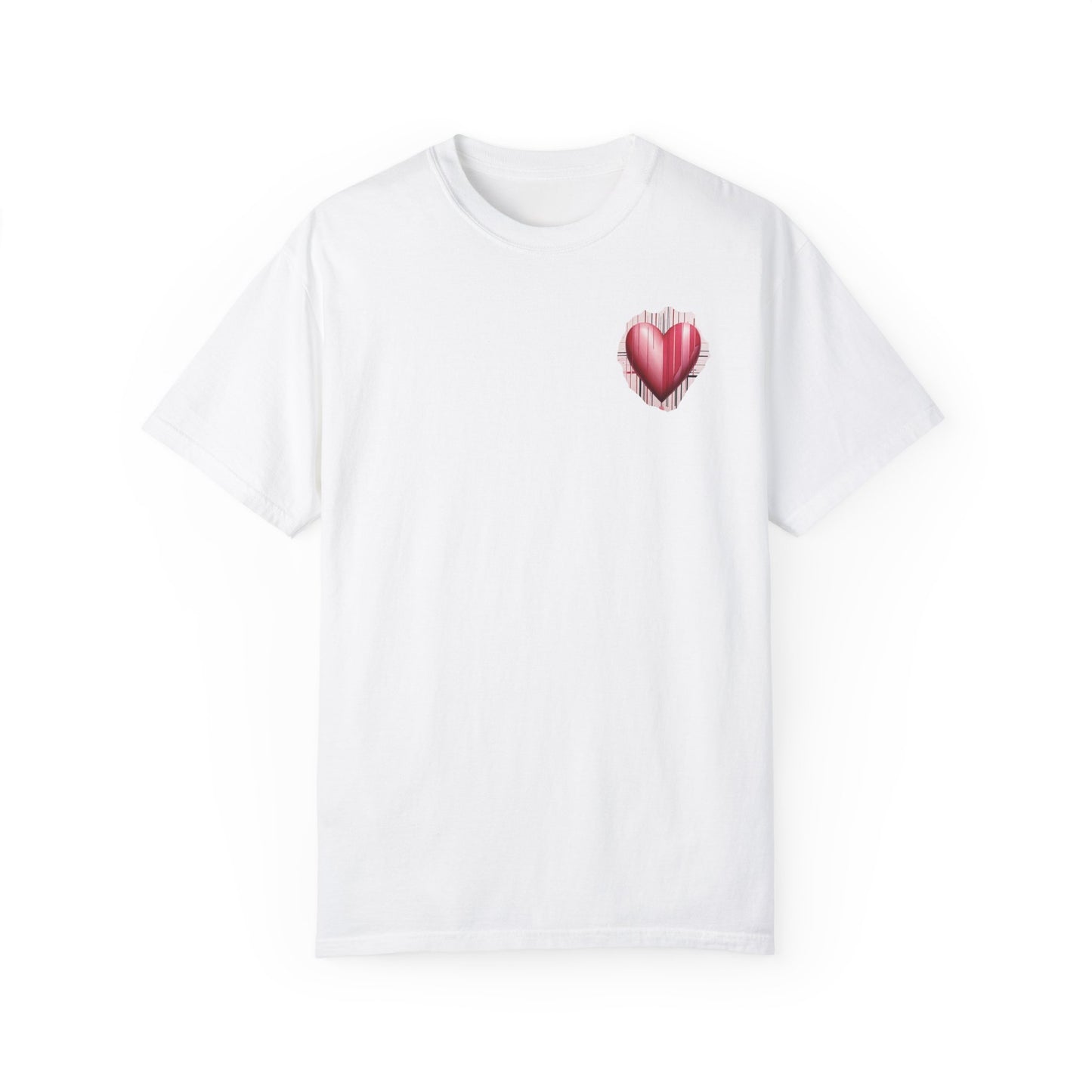 Red heart Unisex Garment-Dyed T-shirt