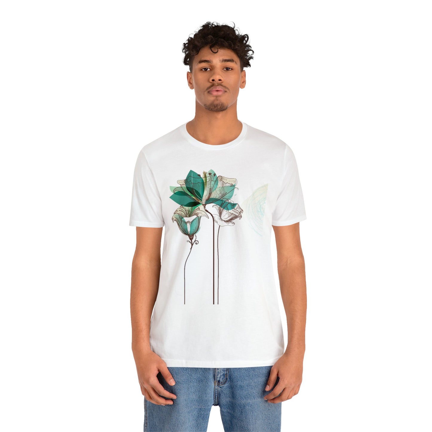 Floral Unisex Jersey Short Sleeve Tee
