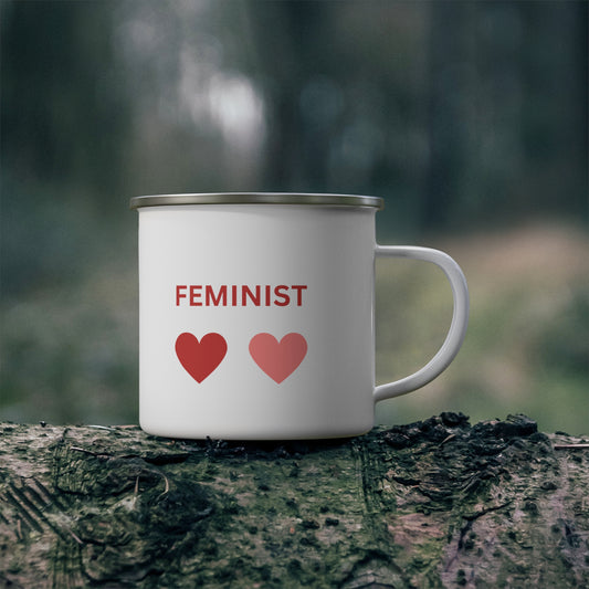 Feminist Enamel Camping Mug