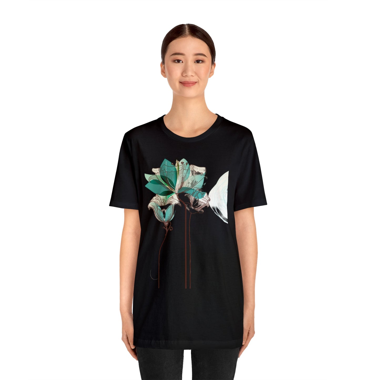 Floral Unisex Jersey Short Sleeve Tee