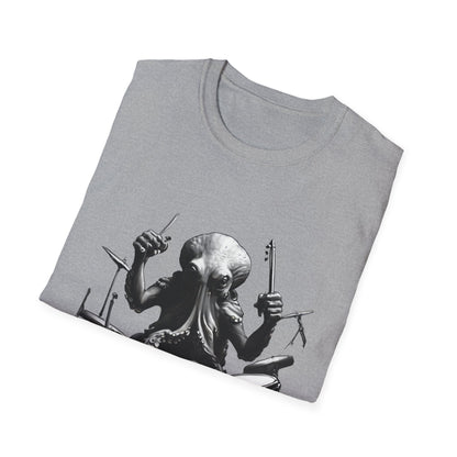 Octo-Beats" Drumming Octopus T-ShirtUnisex Softstyle T-Shirt