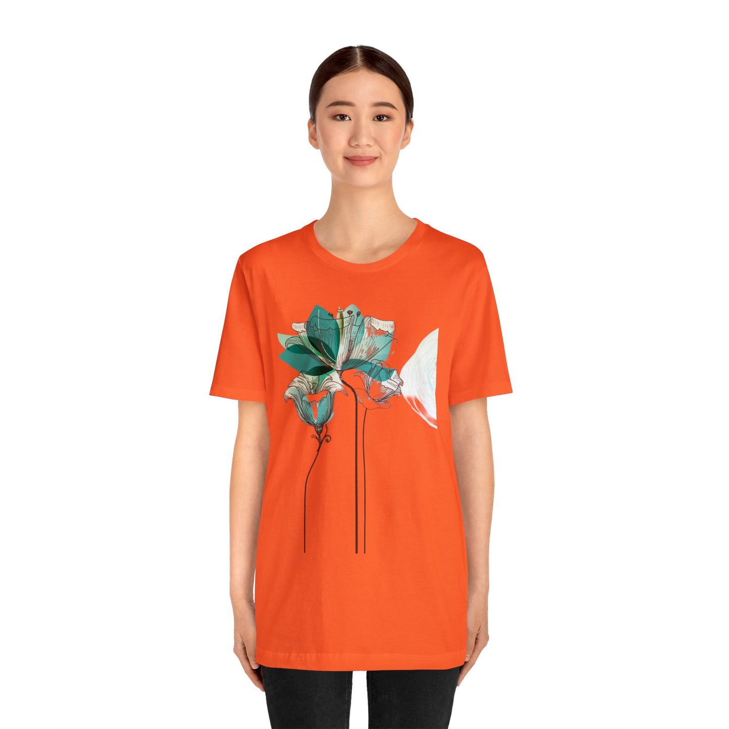 Floral Unisex Jersey Short Sleeve Tee
