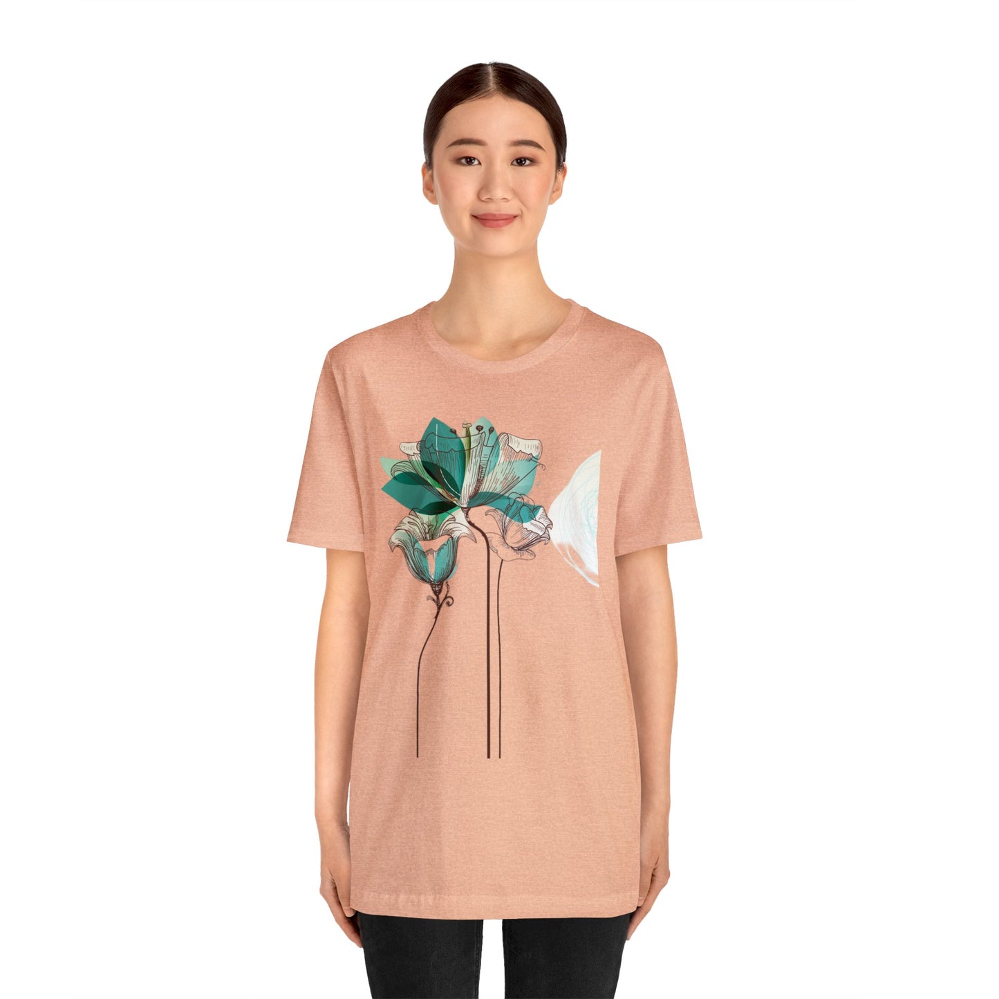 Floral Unisex Jersey Short Sleeve Tee