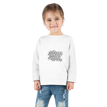 Silent Mode Toddler Long Sleeve Tee
