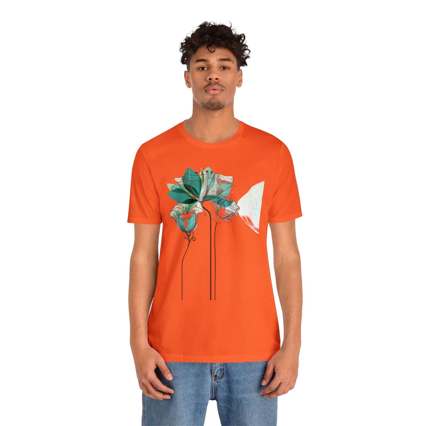 Floral Unisex Jersey Short Sleeve Tee