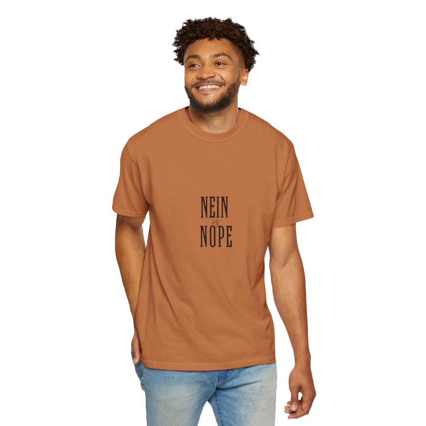 Nein is Nope Unisex Garment-Dyed T-shirt