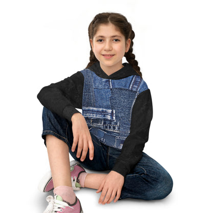 Printed Jeans Children's Hoodie