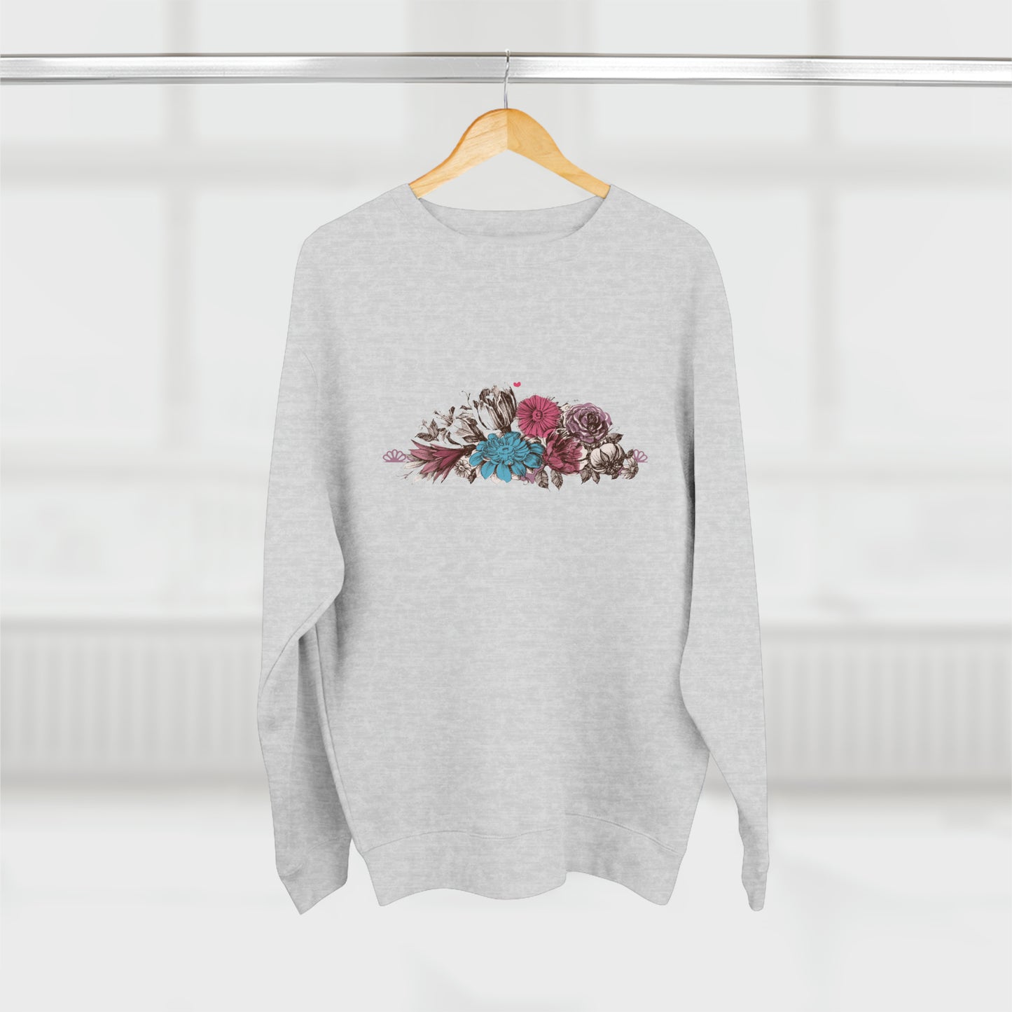 Floral Bliss Unisex Crewneck Sweatshirt