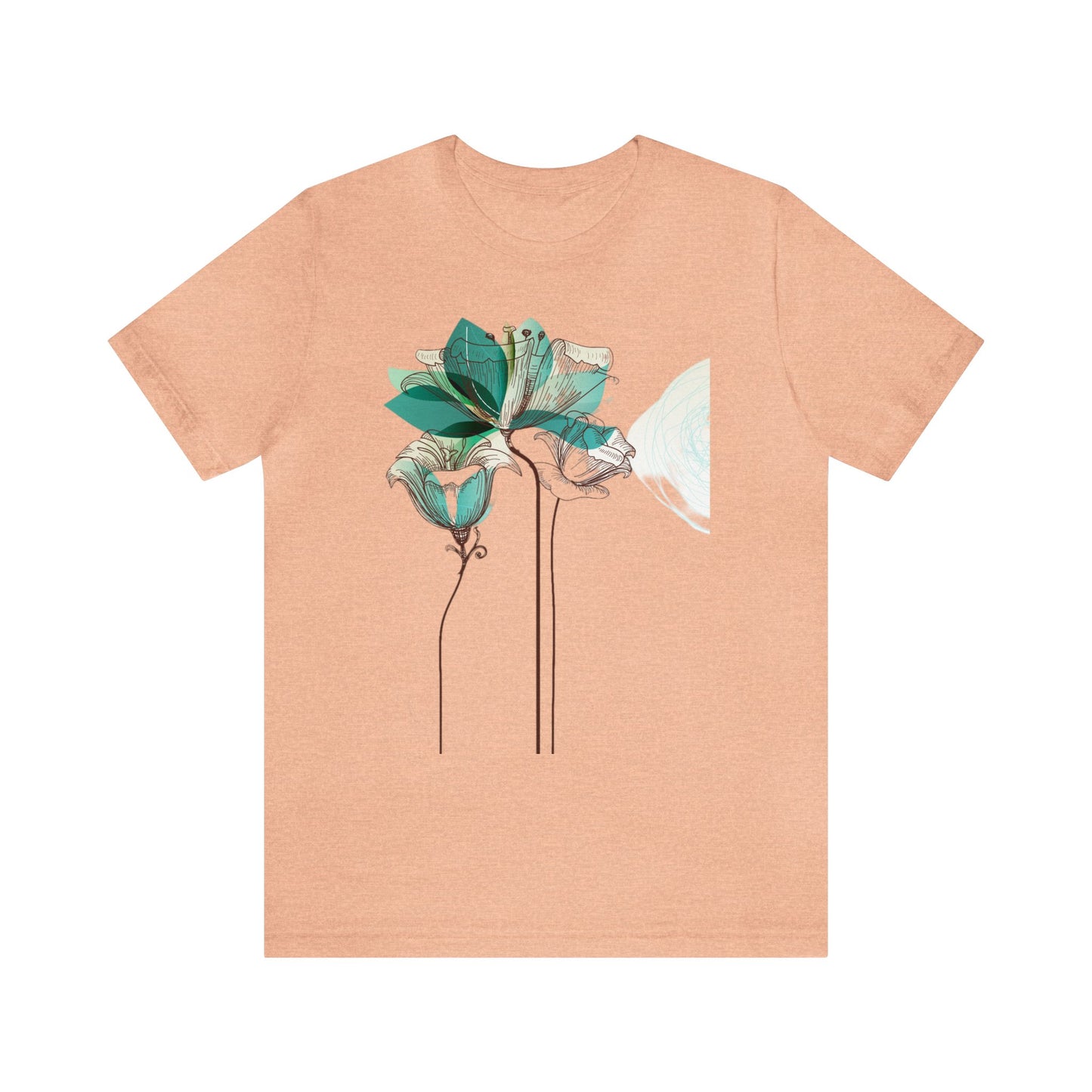 Floral Unisex Jersey Short Sleeve Tee