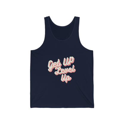 Get Up Level Up Unisex Jersey Tank