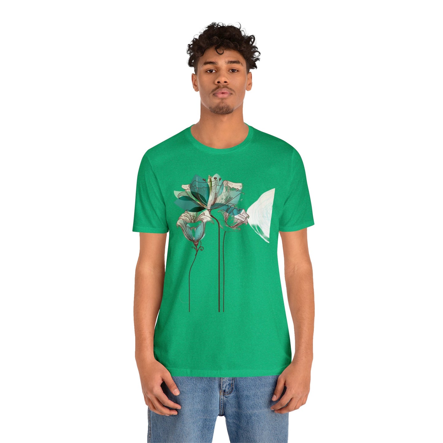 Floral Unisex Jersey Short Sleeve Tee