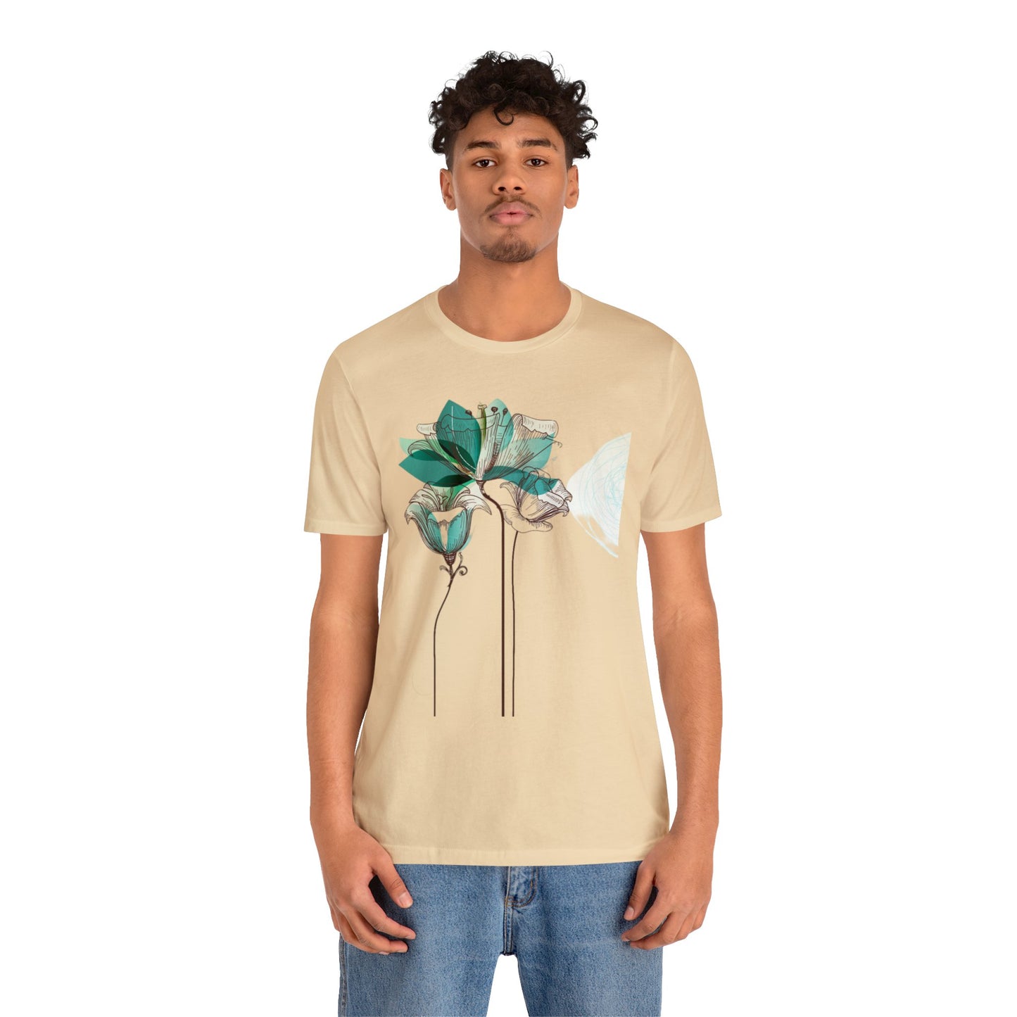 Floral Unisex Jersey Short Sleeve Tee