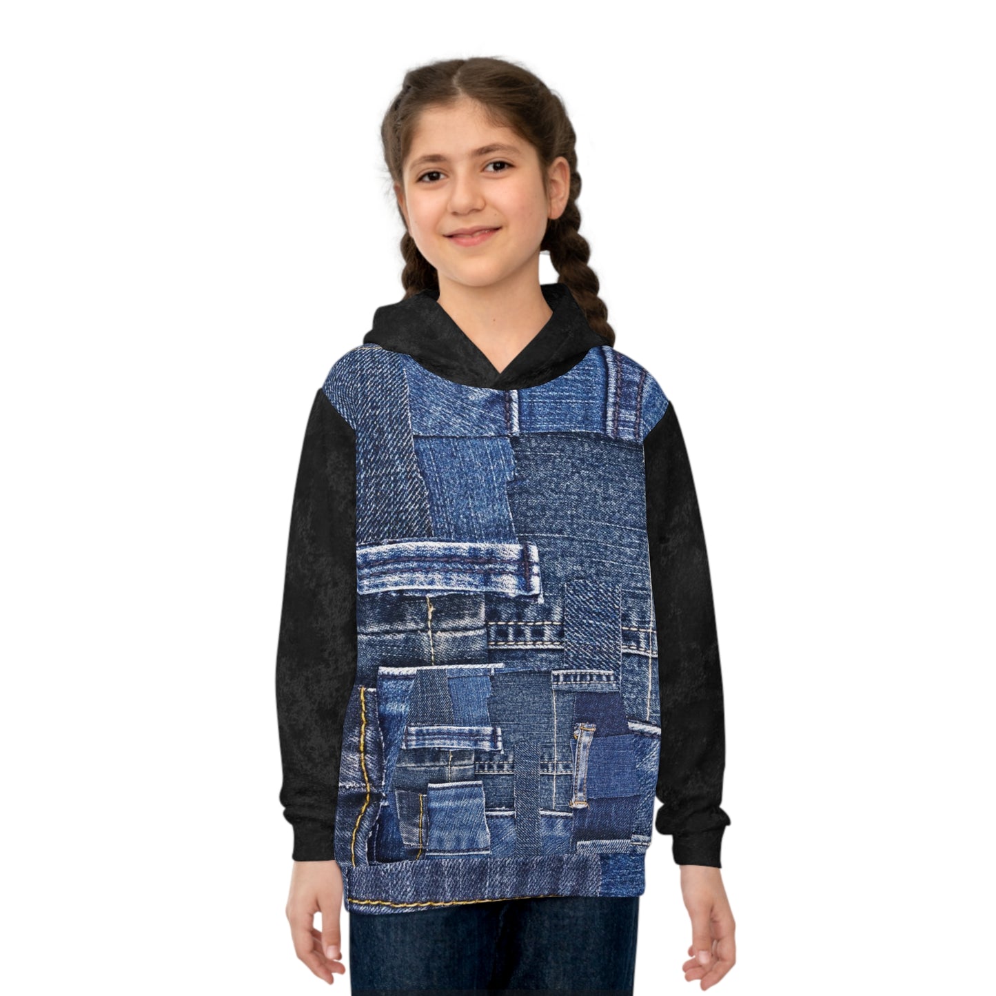 Printed Jeans Children's Hoodie