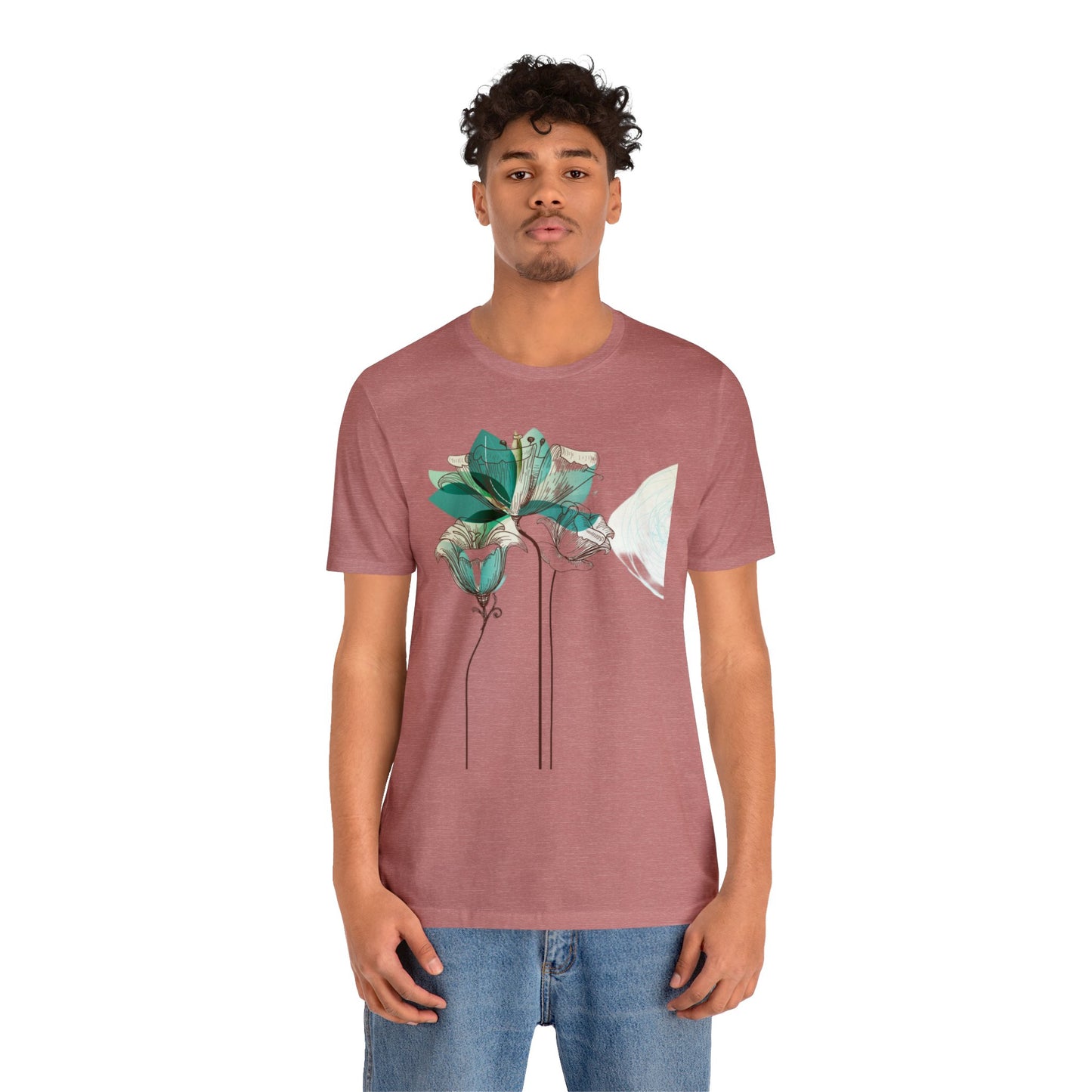 Floral Unisex Jersey Short Sleeve Tee