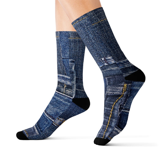 Vanachie Jeans Sublimation Socks