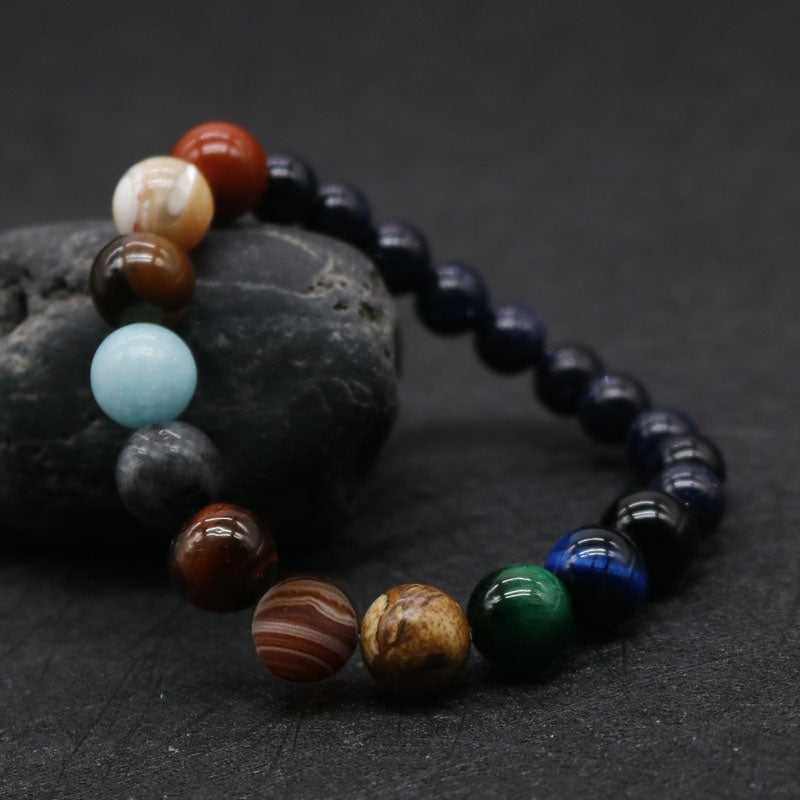 Manifestation Eight Planets Beaded Bracelet