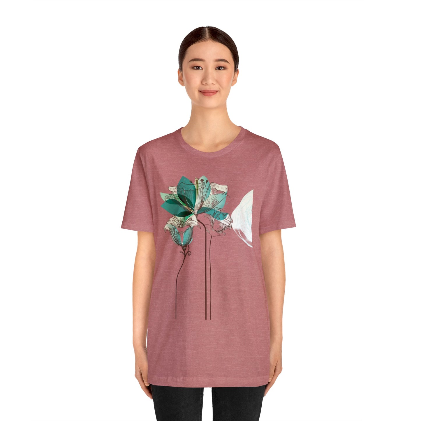 Floral Unisex Jersey Short Sleeve Tee