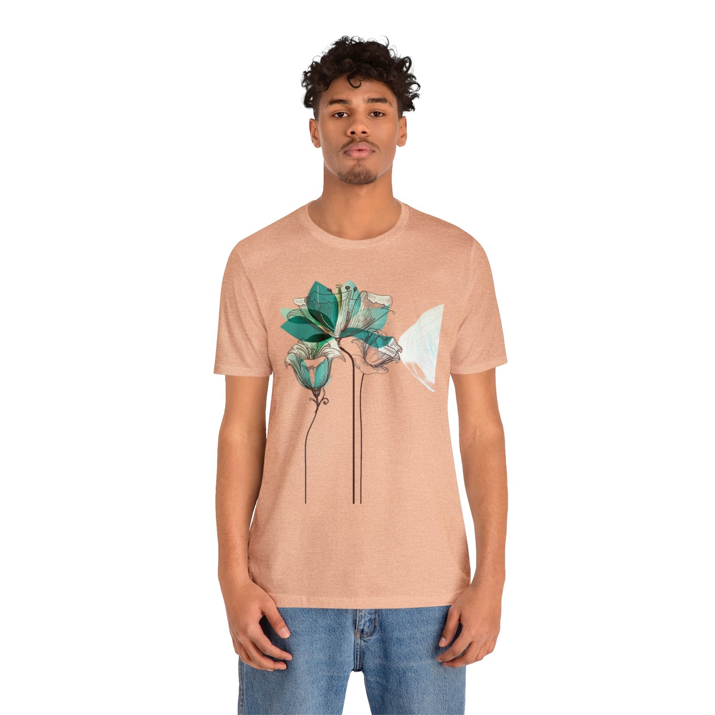 Floral Unisex Jersey Short Sleeve Tee