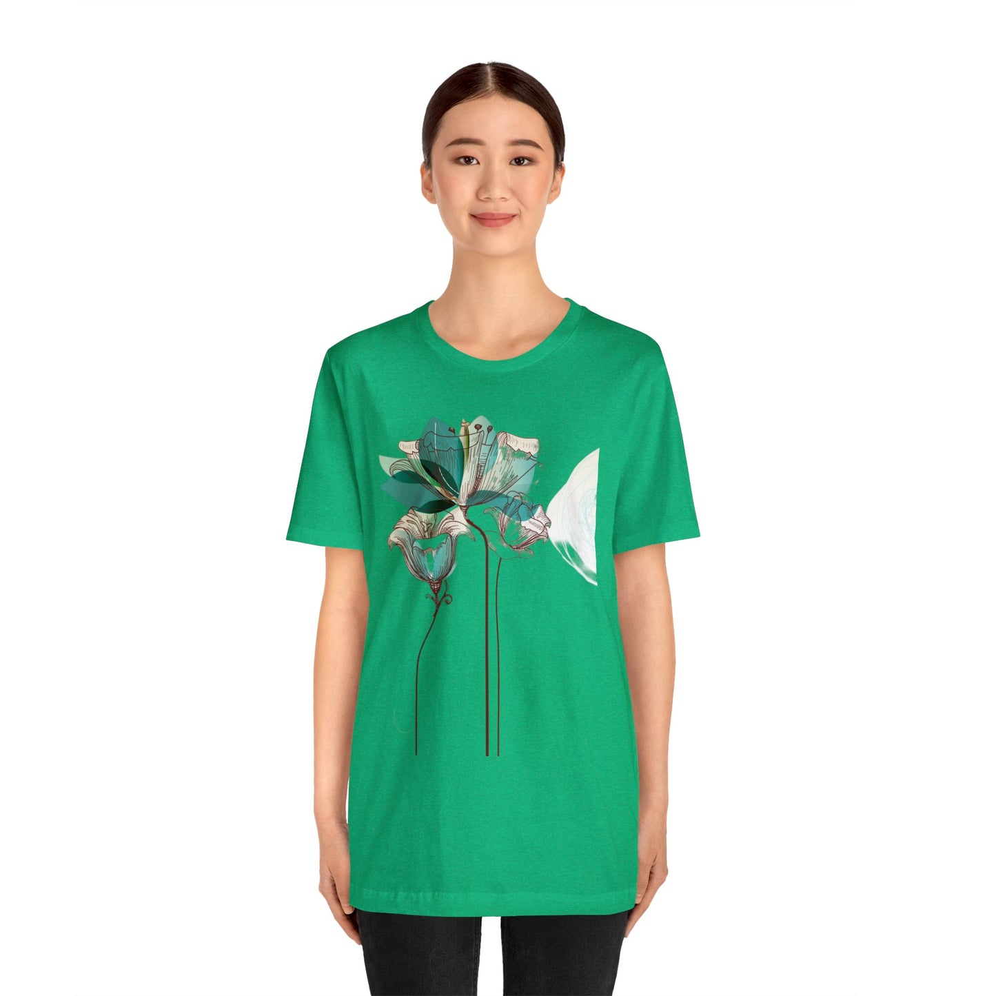 Floral Unisex Jersey Short Sleeve Tee