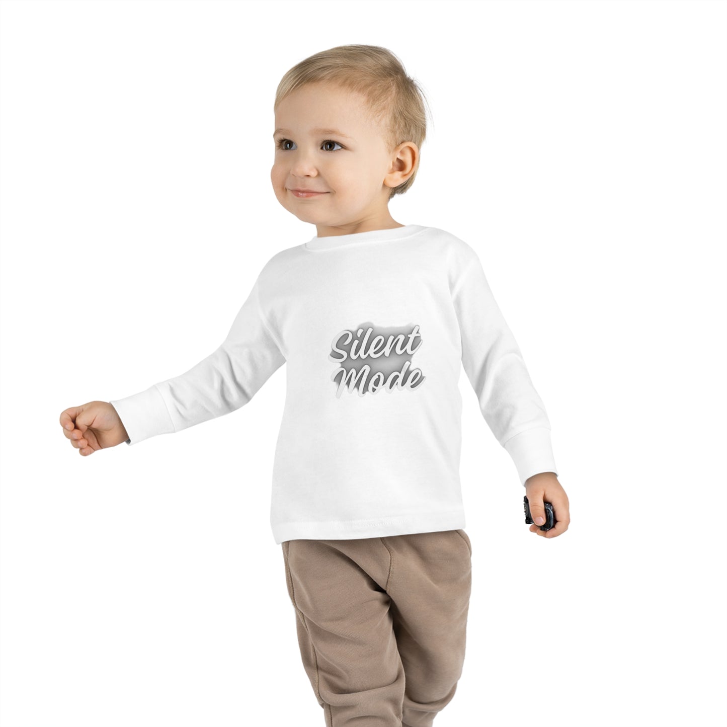Silent Mode Toddler Long Sleeve Tee