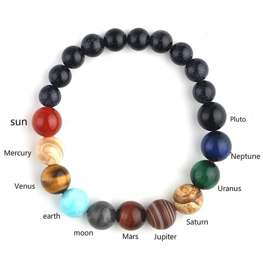 Manifestation Eight Planets Beaded Bracelet