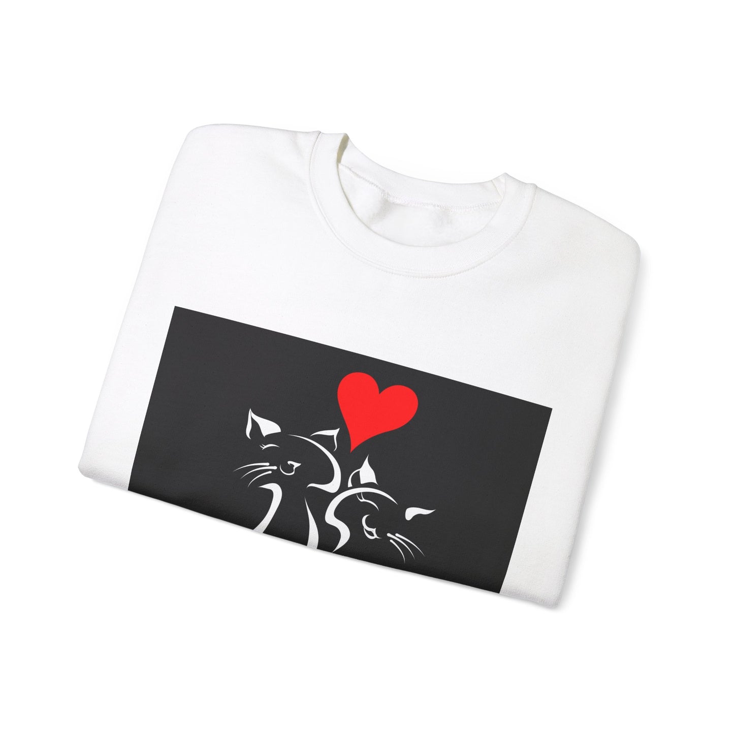 Cats in Love Unisex Heavy Blend™ Crewneck Sweatshirt