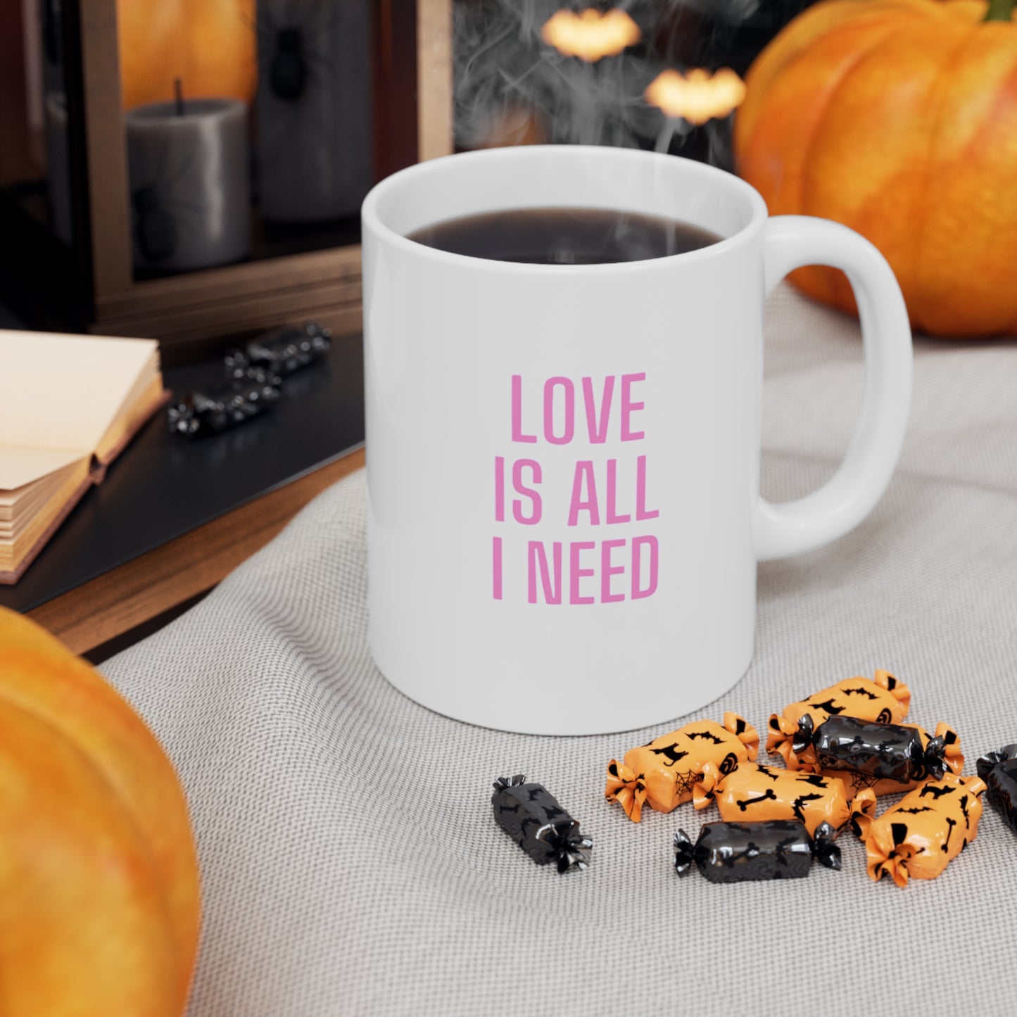 Love is all i need Ceramic Coffee Cups, 11oz, 15oz