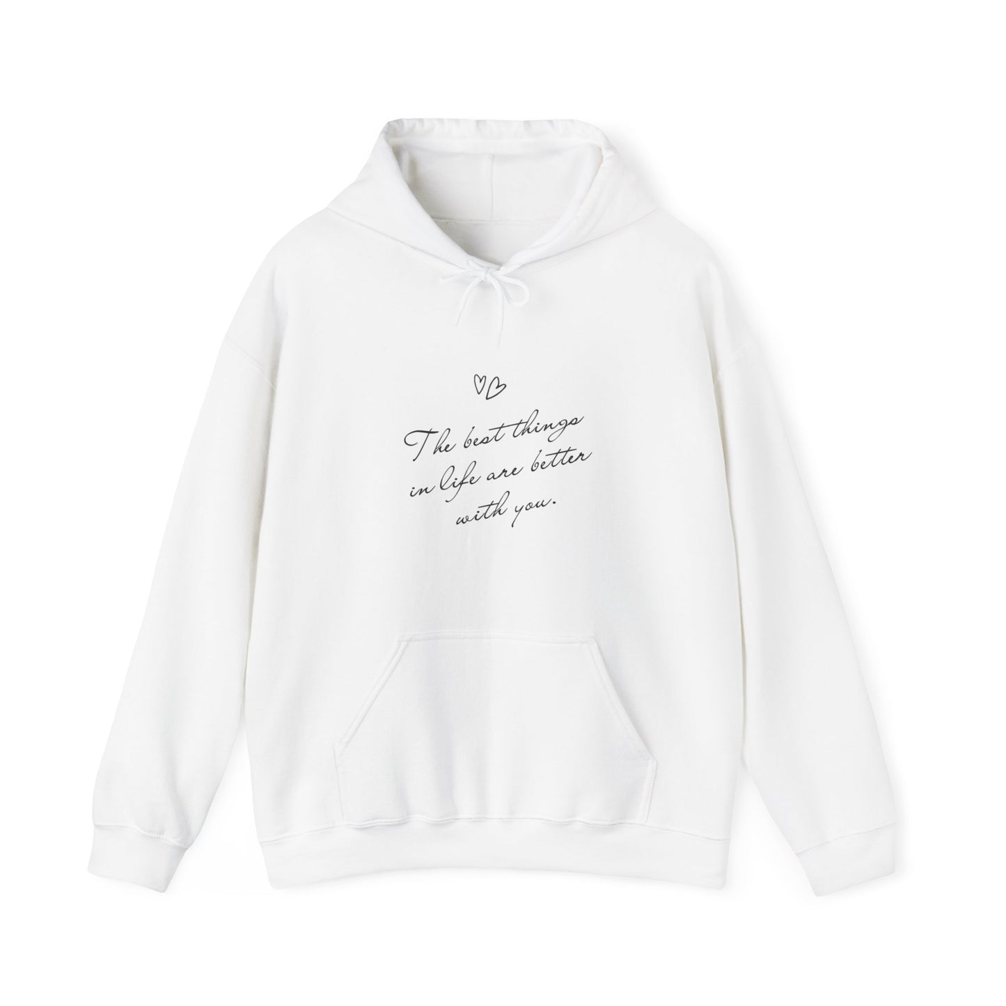 Life is better with you Unisex Heavy Blend™ Hooded Sweatshirt