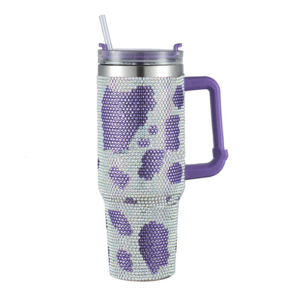 40oZ Stainless Steel Diamond Insulated Cup