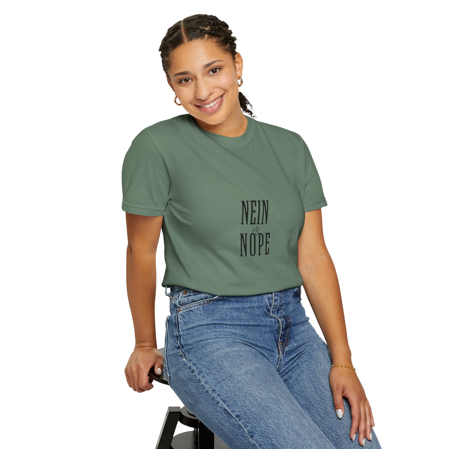 Nein is Nope Unisex Garment-Dyed T-shirt