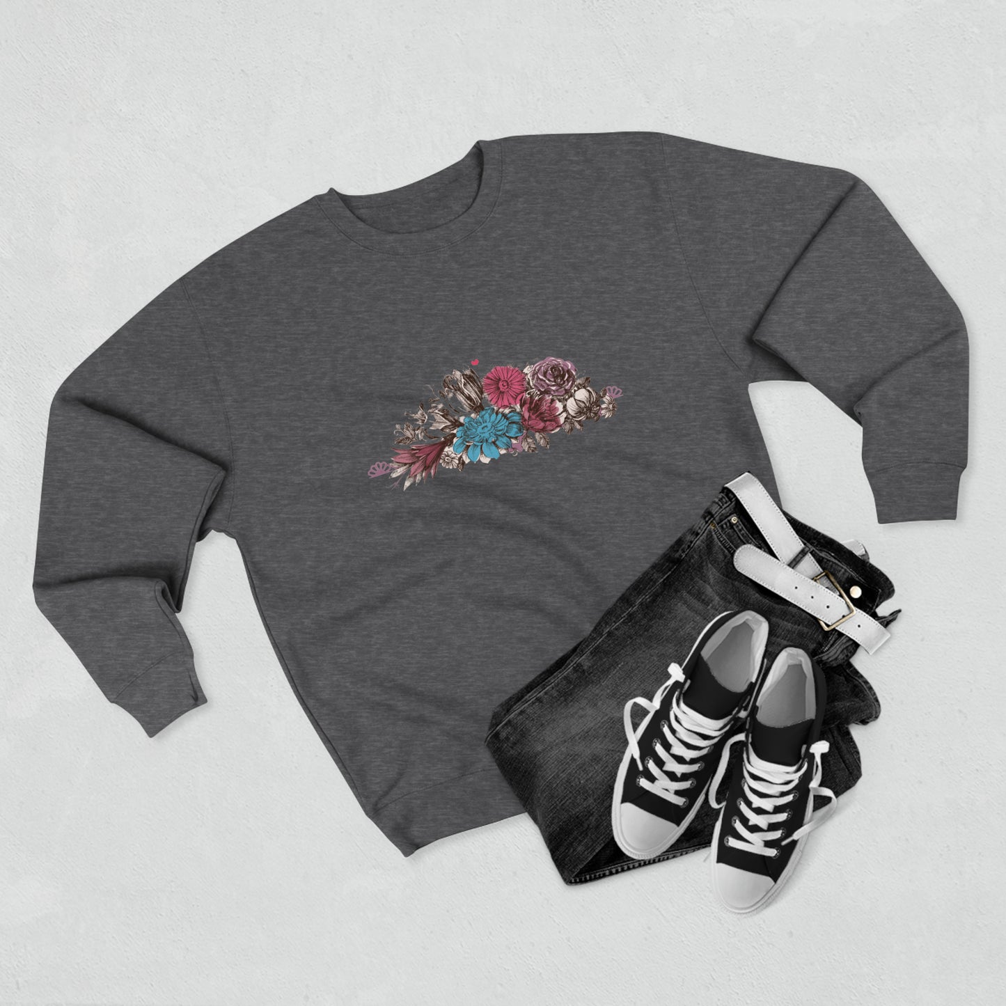 Floral Bliss Unisex Crewneck Sweatshirt