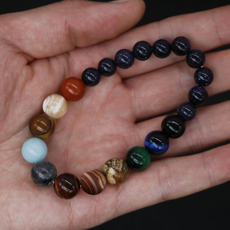 Manifestation Eight Planets Beaded Bracelet