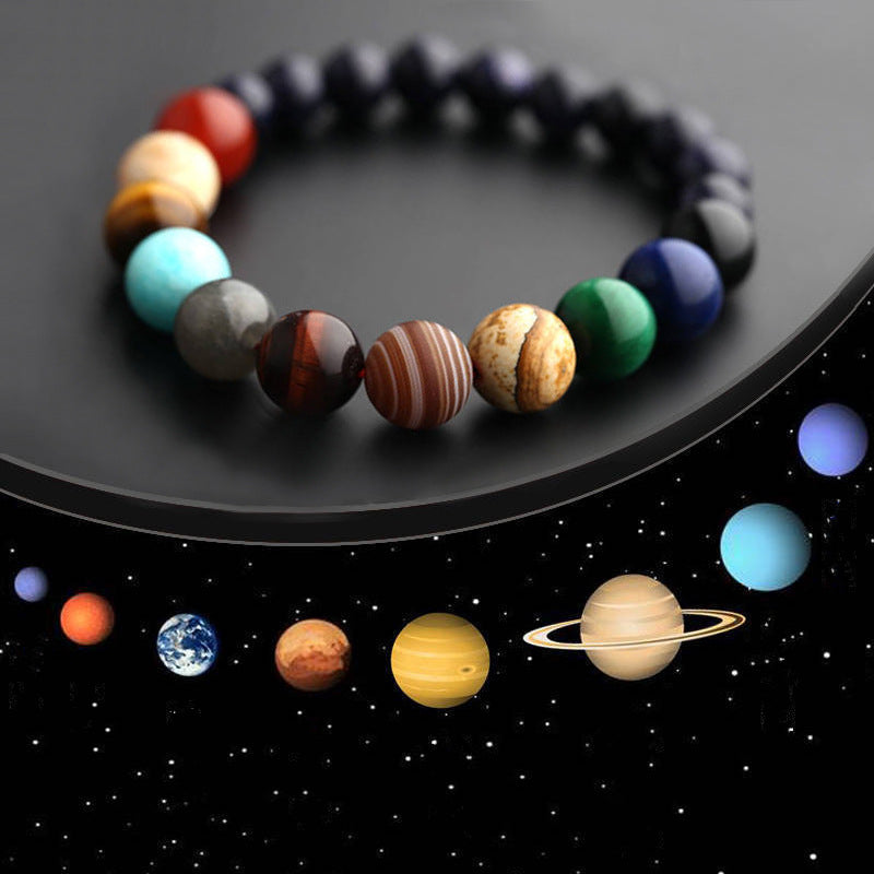 Manifestation Eight Planets Beaded Bracelet