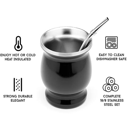 UPORS Yerba Mate Cup 304 Stainless Steel