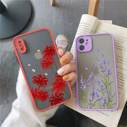 Butterfly Lavender Higan Flower Phone Case For iphone