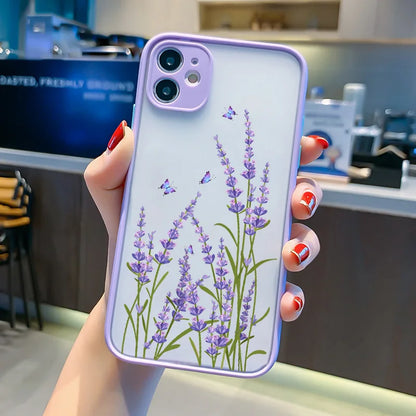 Butterfly Lavender Higan Flower Phone Case For iphone