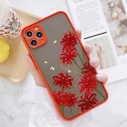 Butterfly Lavender Higan Flower Phone Case For iphone