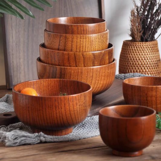 Japanese Wooden Bowls |Jujube Wood