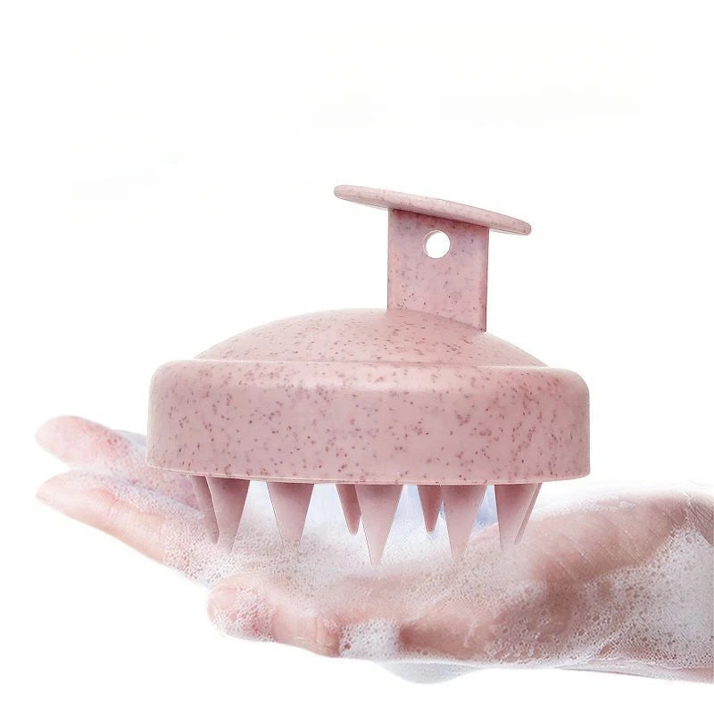 Silicone Shampoo Brush Head Scalp Massage