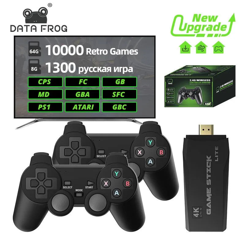 DATA FROG Retro Video Game Console 2.4G Wireless