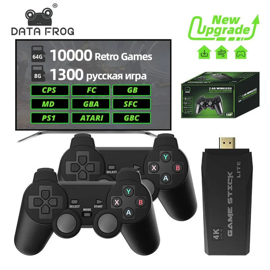DATA FROG Retro Video Game Console 2.4G Wireless