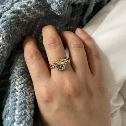 Summer Celestial Blue Sparkling Ring