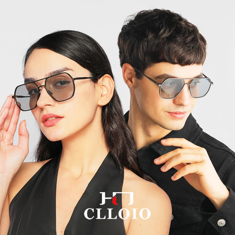 New Fashion Aluminum Photochromic Sunglasses