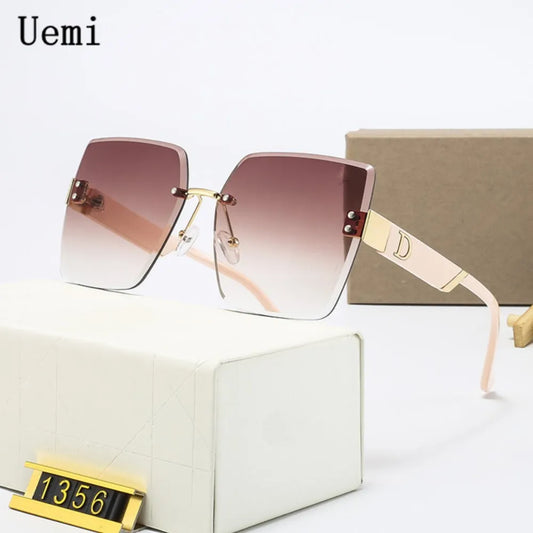 New Fashion Luxury Brand Rimless Sunglasses
