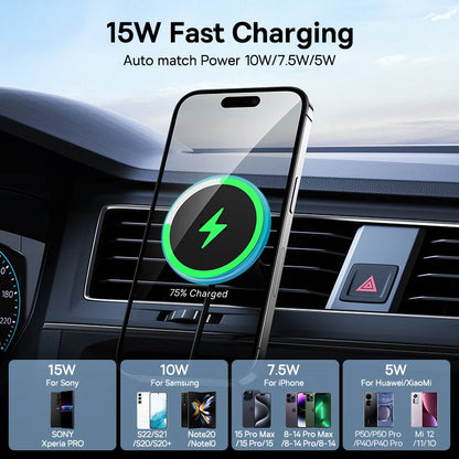 Baseus Magnetic Wireless Charger Car Phone Holder