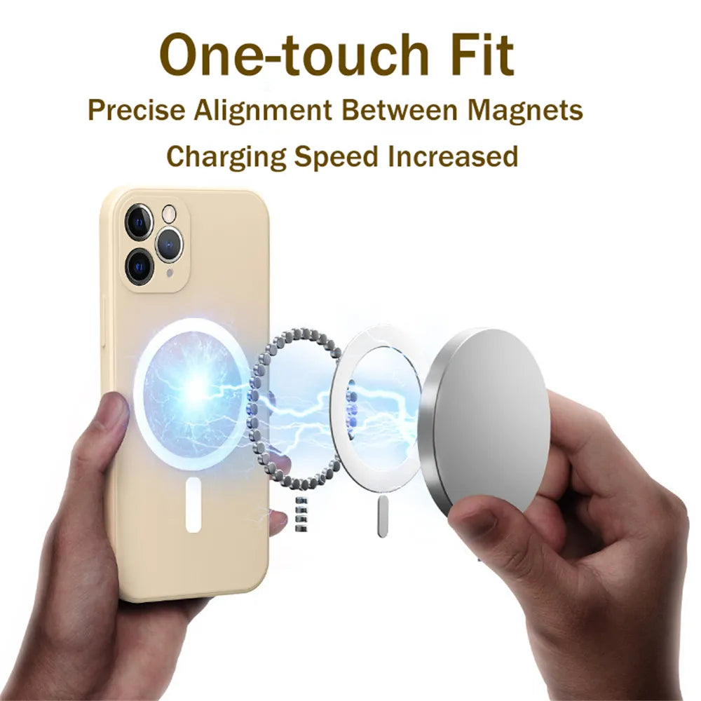 Magnetic Wireless  Case For iPhone