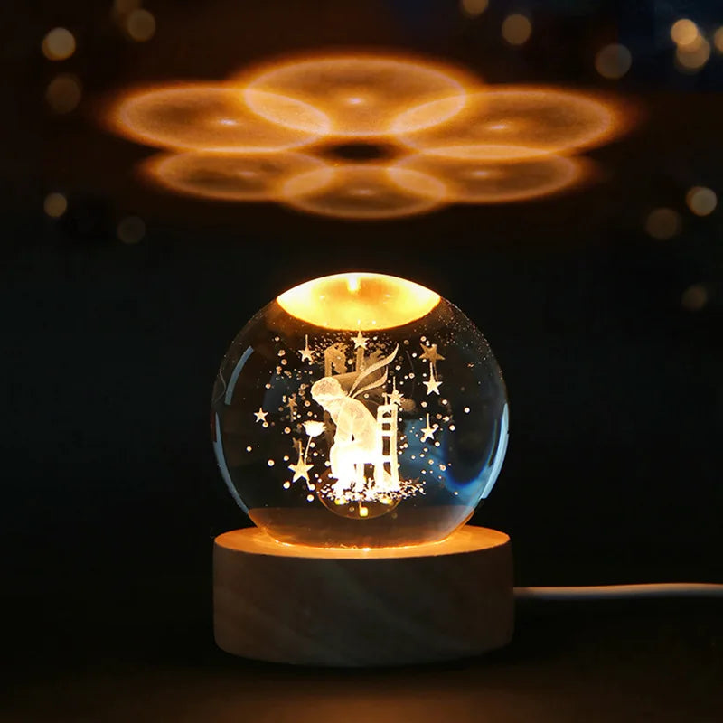 3D Crystal ball Lamp